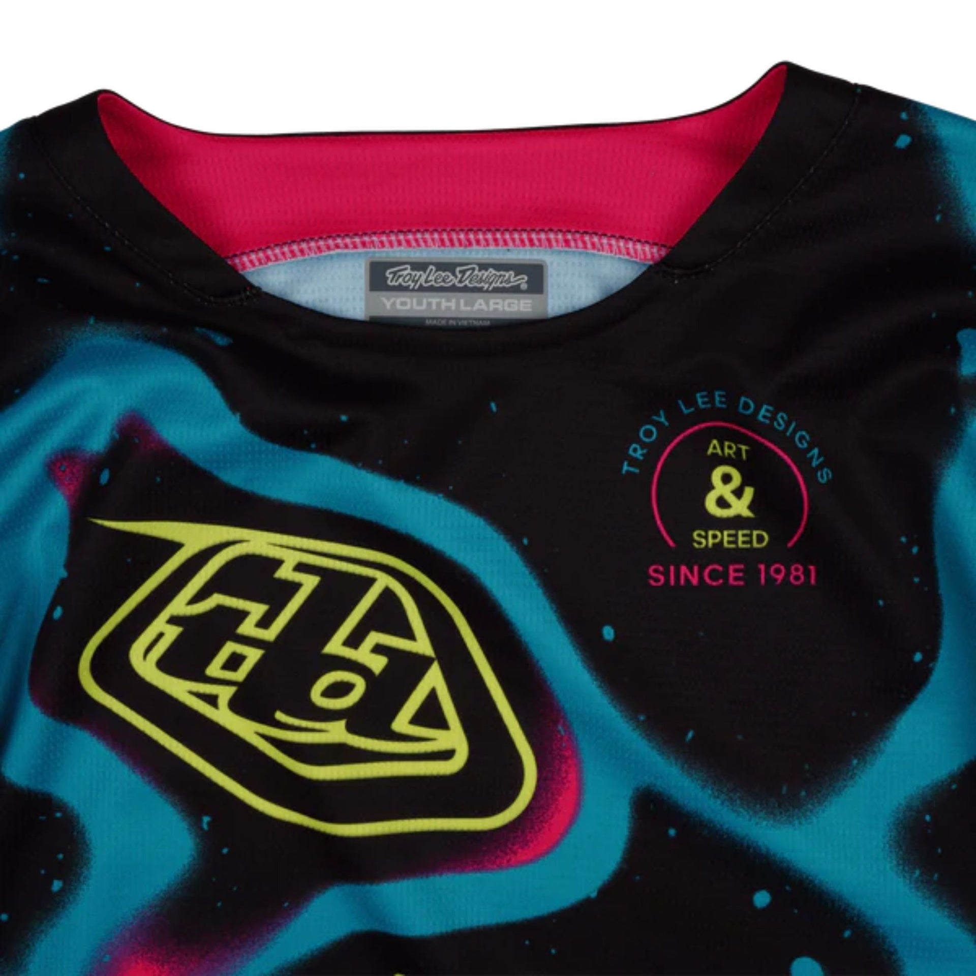 Youth Gp Pro Jersey; Membrane Black / Glo Yellow